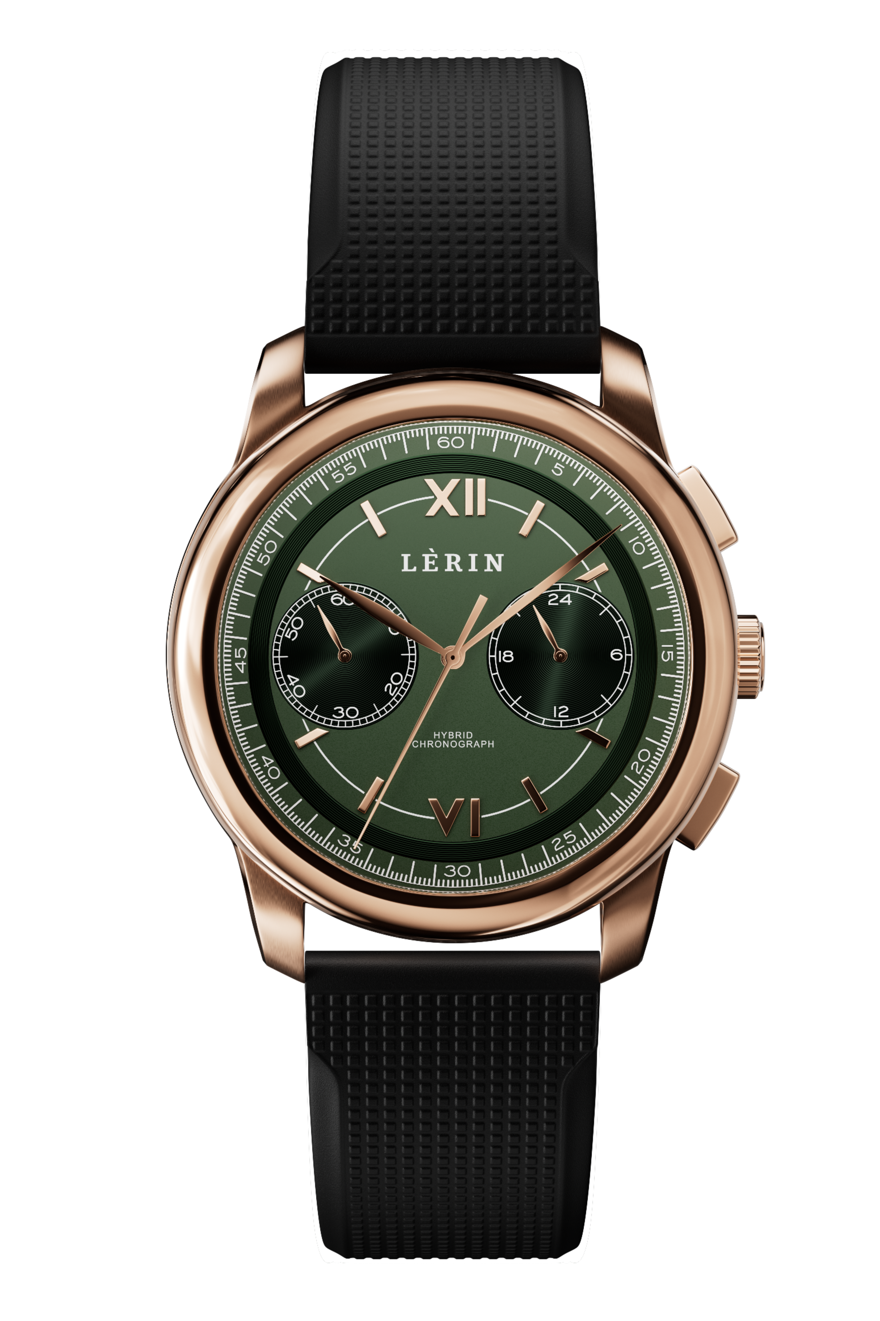 Hybrid Chronograph - Pine Green Rose Gold